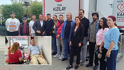 Fethiye Gazeteciler Derneği ve Türk Kızılayından kan bağışı kampanyası