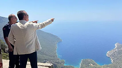 Fethiye Kaymakamı Akkaya, Yediburunlar'da incelemelerde bulundu