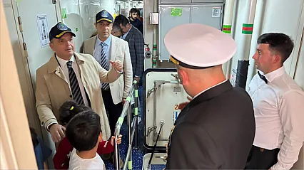 Fethiye Kaymakamı Fatih Akkaya, TCG Kaş gemisini ziyaret etti
