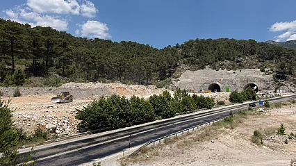 Fethiye-Seydikemer Karabel Tüneli Projesi'nde Çalışmalar Hız Kazandı