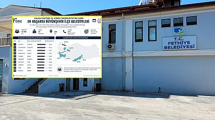 Fethiye, Türkiye'nin en başarılı ilçe belediyeleri arasında ilk 3'te yer aldı