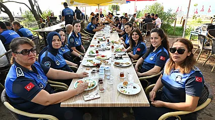 Fethiye zabıtası Zabıta Haftası'nda Akmaz'da buluştu