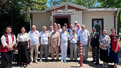 Marmaris Kaymakamı Kaya Kıbrıs Barış Harekatı'nın yıl dönümünde gazileri ziyaret etti