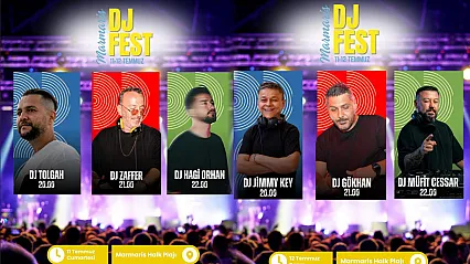 Marmaris'te yazın ritmi Dj Fest ile yükselecek