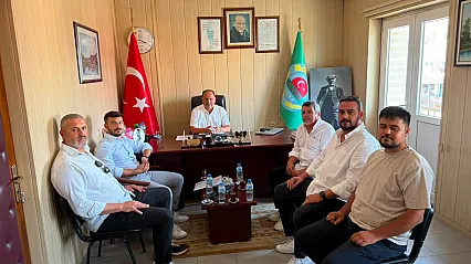 MHP Fethiye İlçe Başkanı Öztürkçü, Ziraat Odası Başkanı Karayiğit'i ziyaret etti