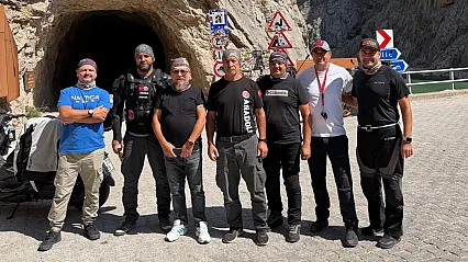Motosiklet tutkunlarının rotası Kemaliye Taşyolu oldu
