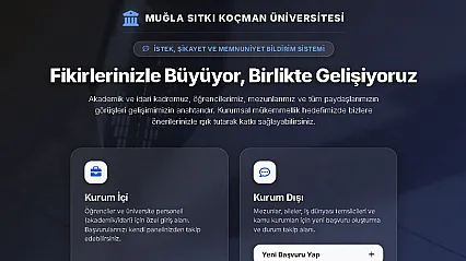 MSKÜ istek, şikayet ve memnuniyet bildirim sistemi kurum dışı paydaşların da hizmetinde