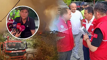 Muğla Büyükşehir ve Fethiye Belediyesi ekipleri yangın bölgesini bir an olsun yalnız bırakmadı
