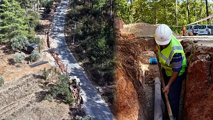 Muğla'da kullanım ömrünü tamamlayan su isale hatları yenileniyor