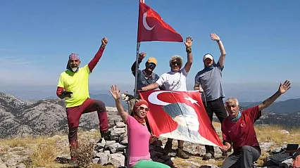 Muğlalı Dağcılardan Gaziler Günü Anısına Anlamlı Tırmanış