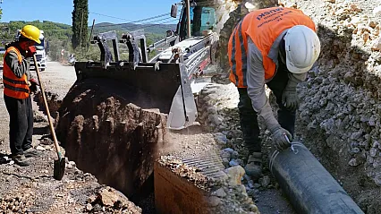 MUSKİ, Yerkesik mahallesinde 6,5 kilometre su isale hattını yeniliyor