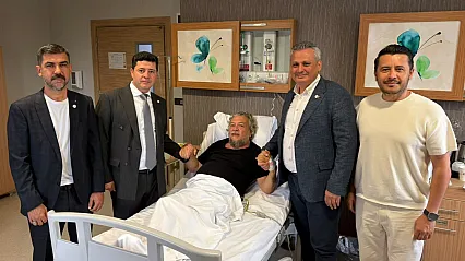 Nail Kızıl ve Mustafa Koyuncu'dan Seda Köktener'e ziyaret