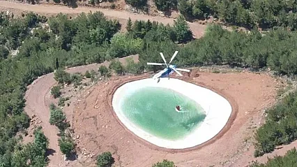 Orman yangınlarıyla mücadelede kritik rol oynayan yangın havuzlarının sayısı artırılıyor