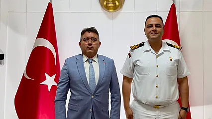Sahil Güvenlik Güney Ege Grup Komutanı Öğrenci'den Marmaris Kaymakamı Kaya'ya ziyaret