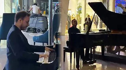 Titanic filmi Antalya'da gerçek oldu: Oteli su bastı, o piyano çalmaya devam etti