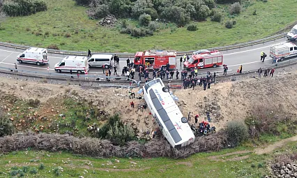 Antalya'da yolcu otobüsü şarampole yuvarlandı: 8 ölü, 26 yaralı