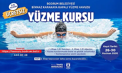 Bodrum Belediyesinden çocuklara ücretsiz yüzme kursu