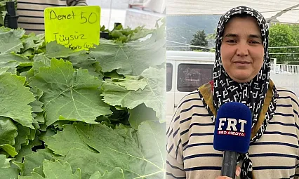 Fethiye'de Taze Yapraklar Tezgahlardaki Yerini Aldı