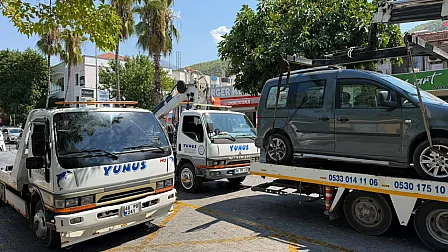 Fethiye merkezde uygunsuz park denetimi: Çok sayıda araç çekildi