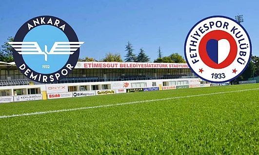 Ankara Demirspor – Fethiyespor ilk 11'ler