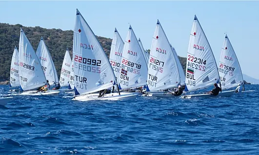 Bodrum'da ILCA Europa Cup'ta yarış heyecanı başladı