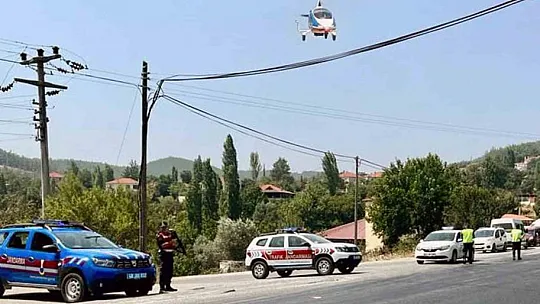 'Cayrokopter' ilk defa Muğla semalarında denetim yaptı