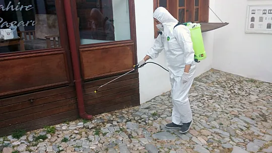 Kültür Evlerinin Dezenfeksiyonları Belediye Ekiplerince Yapılıyor