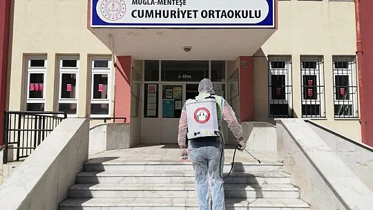 LGS öncesi okulların dezenfeksiyonları yapıldı 