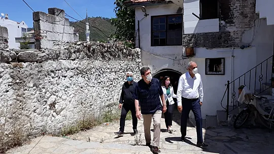 Vali Tavlı, Marmaris'te incelemelerde bulundu