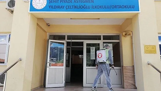 LGS öncesi okulların dezenfeksiyonları yapıldı 