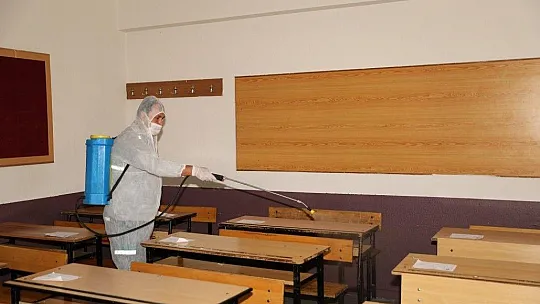 LGS öncesi okulların dezenfeksiyonları yapıldı 