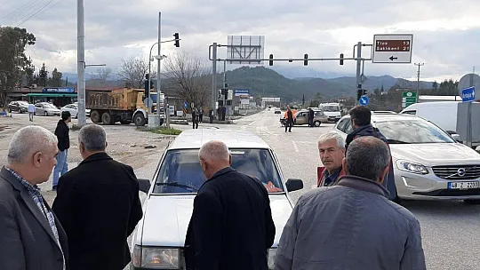 Trafik kazası ucuz atlatıldı