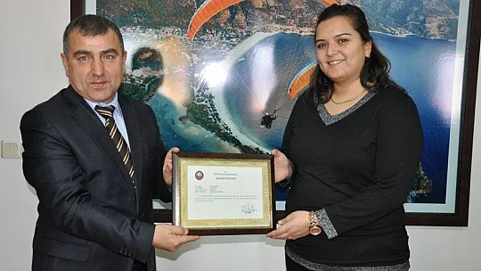 Fethiye'de Kaymakam'dan Başarı Belgesi Yağdı