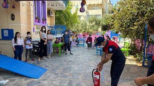 Nursel Özdemir'de yangın tatbikatı