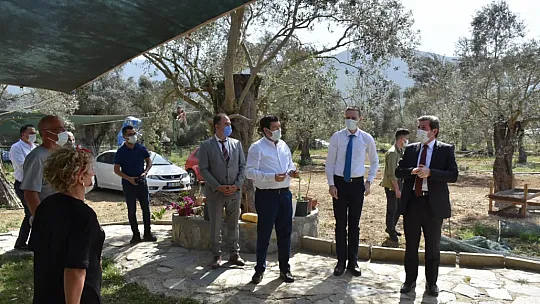 Vali Tavlı, Milas'ta tarım üreticilerini ziyaret etti