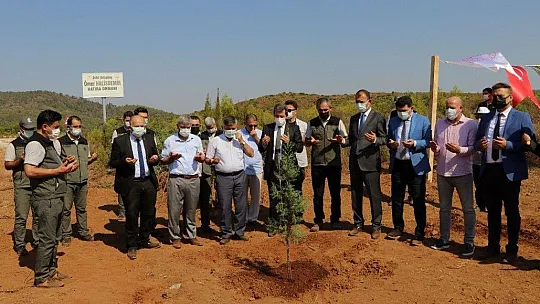 15 Temmuz kahramanı Halisdemir ormanına fidan dikimi