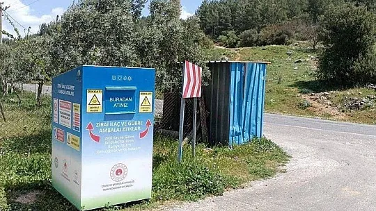 Zirai atık konteynerleri 456 noktaya yerleştiriliyor