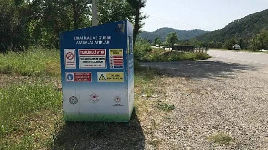 Zirai atık konteynerleri 456 noktaya yerleştiriliyor