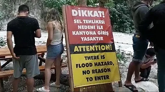 Yağmurlu havada Saklıkent gezisi