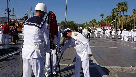 MARMARİS'TE GAZİLER TÖREN İLE ANILDI