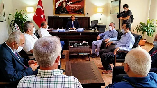 SEYDİKEMER KAYMAKAMI GÜNERİ'YE SORUNLARI ANLATTILAR