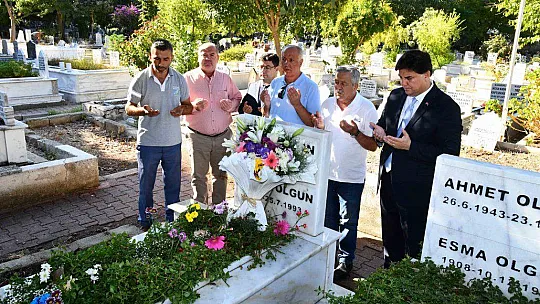 ÖZER OLGUN MEZARI BAŞINDA ANILDI