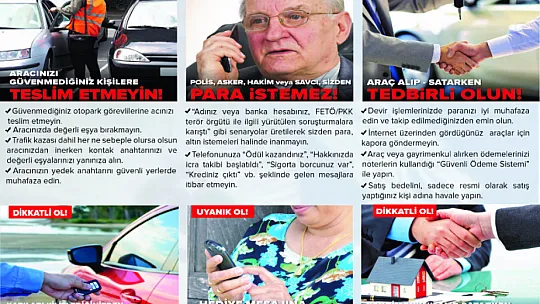 EGM'DEN 'İLETİŞİM YOLUYLA DOLANDIRICILIK NOTU' 