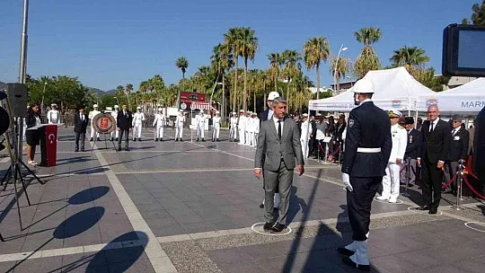 MARMARİS'TE GAZİLER TÖREN İLE ANILDI