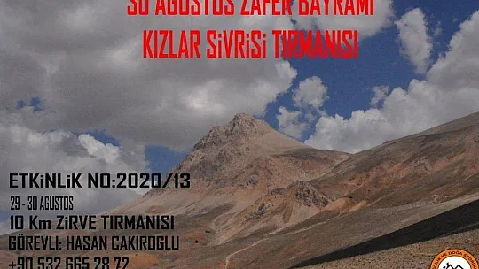 30 Ağustos'u 3 bin 70 metrede kutlayacaklar