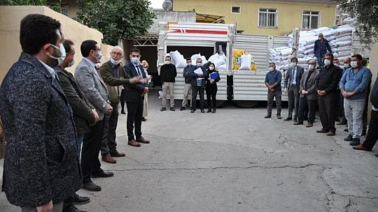 30 çiftçiye yüzde 75'i hibe destekli yem bitkisi dağıtıldı