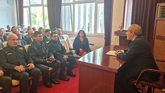 KAYMAKAM KARAMAN, KURUM AMİRLERİ İLE TANIŞTI