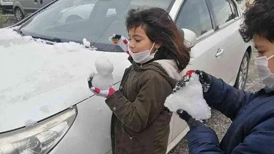 35 yıl sonra Ortaca'da kar sürprizi