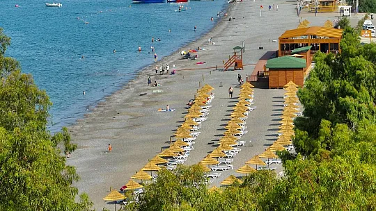 Çalış Halk Plajı Hizmete Açıldı