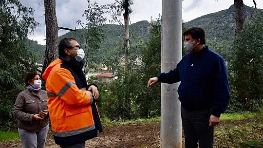 Başkan Karaca afet bölgesinde incelemelerde bulundu